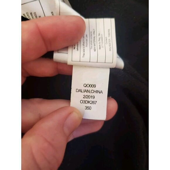 DKNY Sport Jacket Girls Size M 10/12 Black Puffer Hooded Quilted Coat Logo EUC - Picture 13 of 16